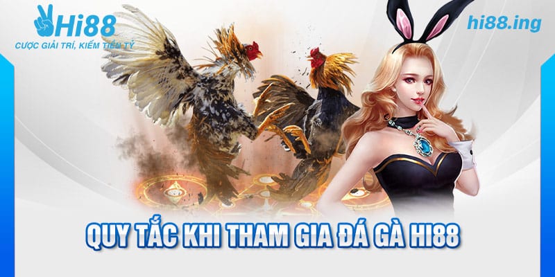 Quy tắc khi tham gia Đá Gà Hi88