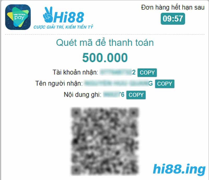 Nạp tiền Hi88