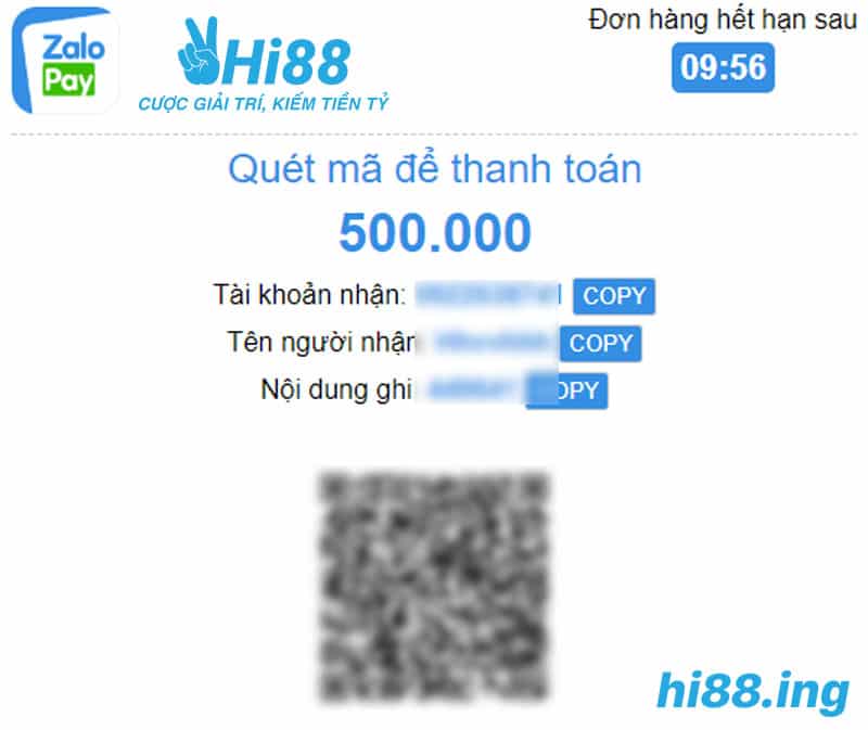 Nạp tiền Hi88