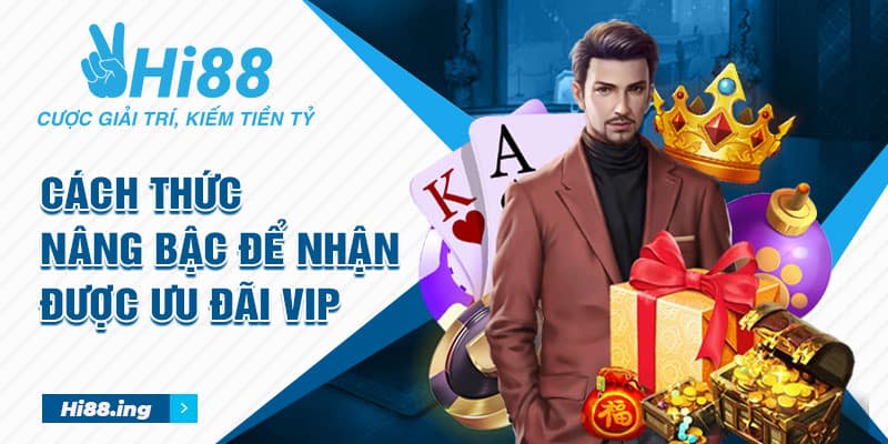 Cách thức nâng bậc để nhận được ưu đãi vip